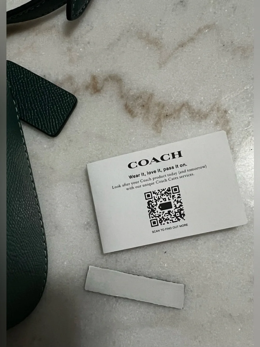 NWT COACH LYSA Top Handle Mini Satchel CrossBody Bag EMERALD X-grain Leather - Picture 11 of 14